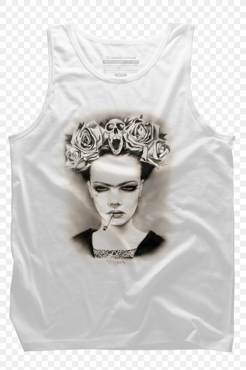 T-shirt Hoodie Robe Sleeveless Shirt, PNG, 1200x1800px, Tshirt, Art, Black And White, Clothing, Design By Humans Download Free