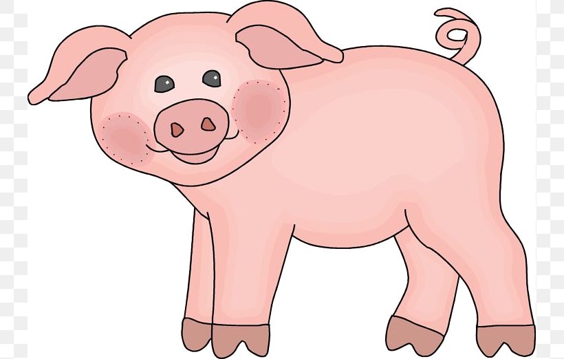 Vietnamese Pot-bellied Large White Pig Drawing Clip Art, PNG, 739x522px, Watercolor, Cartoon, Flower, Frame, Heart Download Free