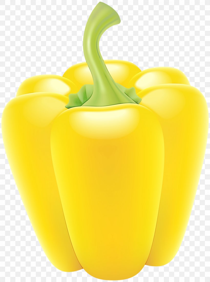 Yellow Pepper Bell Pepper Pimiento Natural Foods Yellow, PNG, 2235x3000px, Watercolor, Bell Pepper, Bell Peppers And Chili Peppers, Capsicum, Natural Foods Download Free