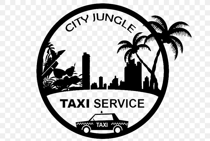 City Jungle Taxi Service Logo Shopping Brand, PNG, 800x550px, Taxi, Area, Black And White, Brand, Budget Download Free