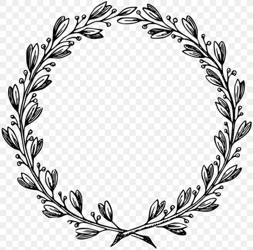 Drawing Picture Frames, PNG, 850x840px, Drawing, Black And White, Body Jewelry, Branch, Floral Design Download Free