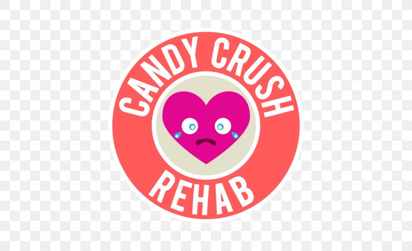 Candy Crush Saga Logo Brand Font Shirt, PNG, 500x500px, Candy Crush Saga, Area, Brand, Heart, Logo Download Free