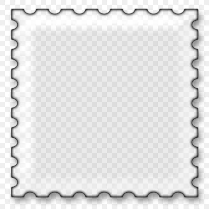 Postage Stamp Picture Frame Clip Art, PNG, 1300x1300px, Postage Stamp, Area, Black And White, Glass, Mail Download Free