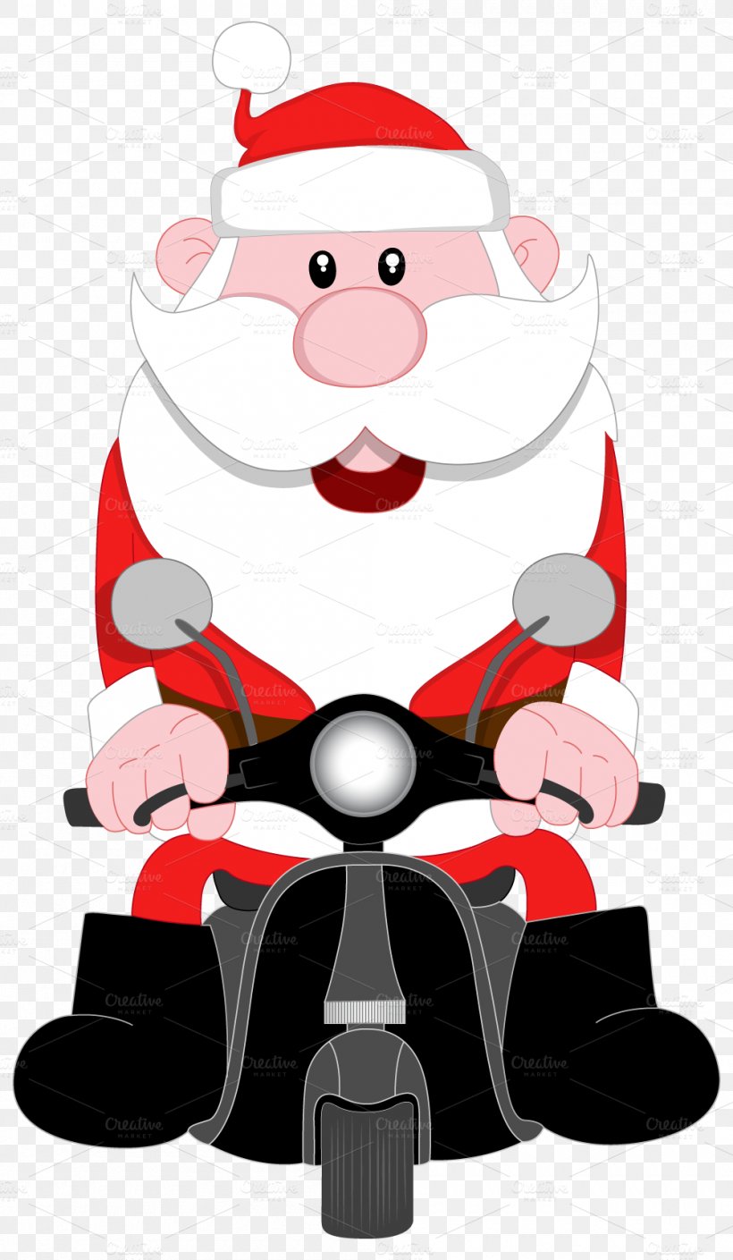 Santa Claus Motorcycle Clip Art, PNG, 1000x1719px, Santa Claus, Art, Can Stock Photo, Christmas, Christmas Decoration Download Free