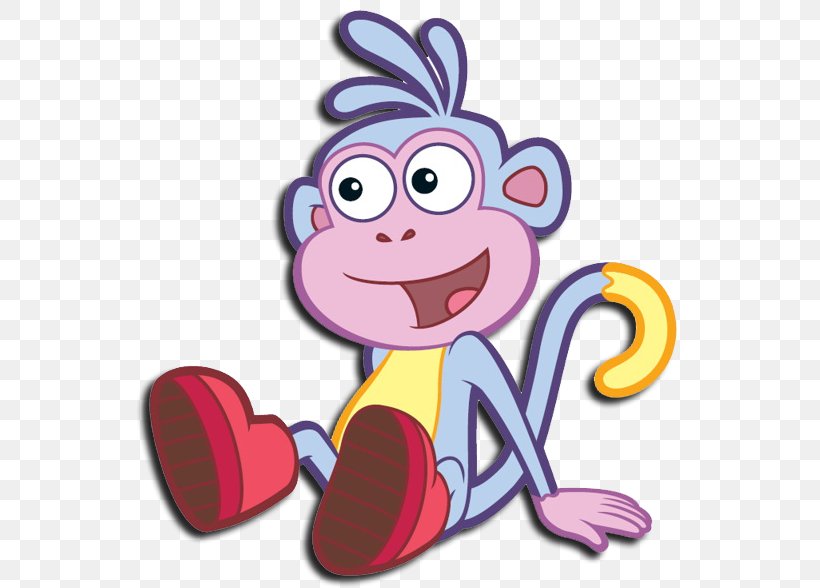 Boots The Monkey! Nick Jr. Clip Art, PNG, 554x588px, Watercolor, Cartoon, Flower, Frame, Heart Download Free