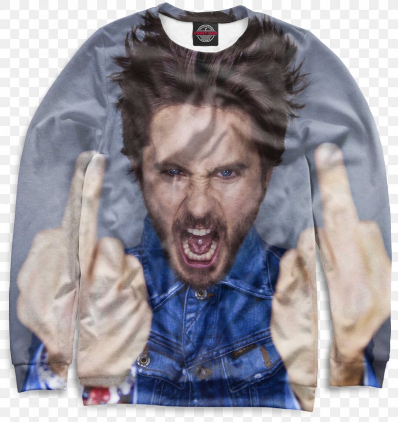 Jared Leto T-shirt Hoodie Thirty Seconds To Mars Male, PNG, 1112x1180px, Jared Leto, Clothing, Female, From Yesterday, Hood Download Free