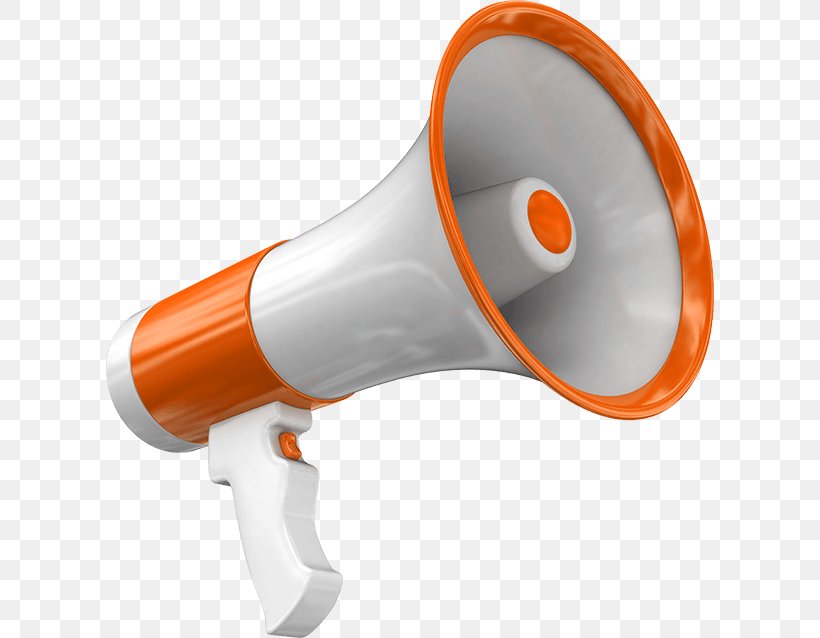 Background Orange, PNG, 608x638px, Megaphone, Advertising, Audio Equipment, Business, Cheer Megaphone Download Free