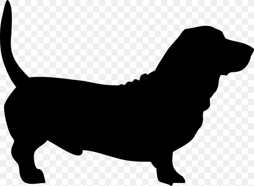 Basset Hound Dachshund Dog Grooming Silhouette Clip Art, PNG, 1280x942px, Basset Hound, Black, Black And White, Carnivoran, Craft Download Free
