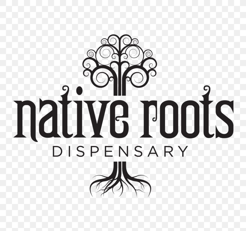 Native Roots Dispensary Austin Bluffs Native Roots Dispensary South Denver Native Roots Dispensary Denver Native Roots Dispensary Colorado Springs Logo, PNG, 770x770px, Native Roots Dispensary Denver, Artwork, Black, Black And White, Brand Download Free