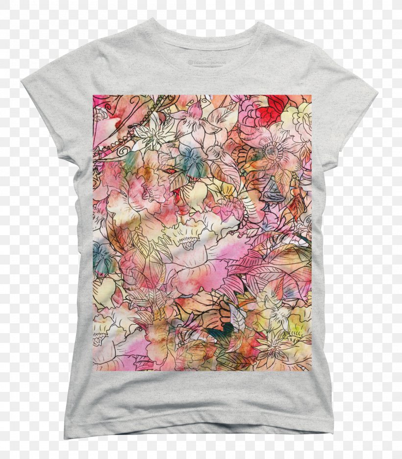 T-shirt Sleeve Watercolor Painting Blouse Hoodie, PNG, 2100x2400px, Tshirt, Blouse, Canvas, Clothing, Hoodie Download Free