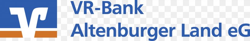 VR-Bank Altenburger Land EG Logo Brand, PNG, 3283x552px, Altenburg, Bank, Banner, Blue, Brand Download Free