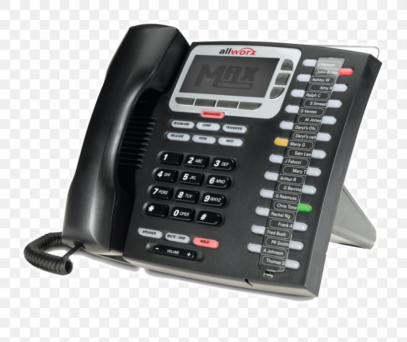 VoIP Phone Business Telephone System Allworx Corporation Voice Over IP, PNG, 900x757px, Voip Phone, Business Telephone System, Conference Call, Corded Phone, Cordless Telephone Download Free