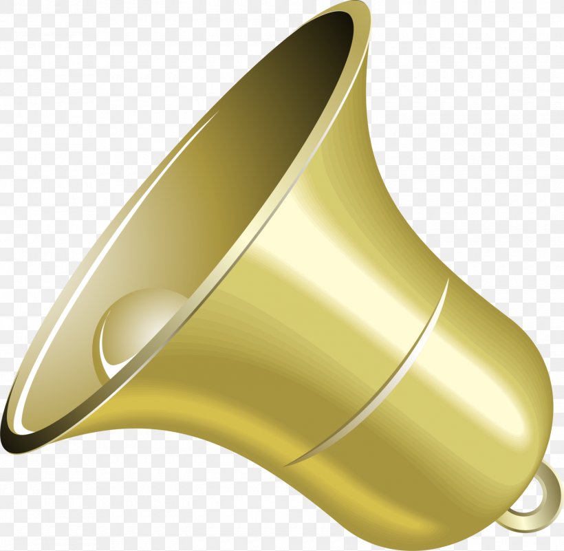 Bell Yellow, PNG, 1500x1467px, Bell, Cone, Cone Cell, Gold, Megaphone Download Free