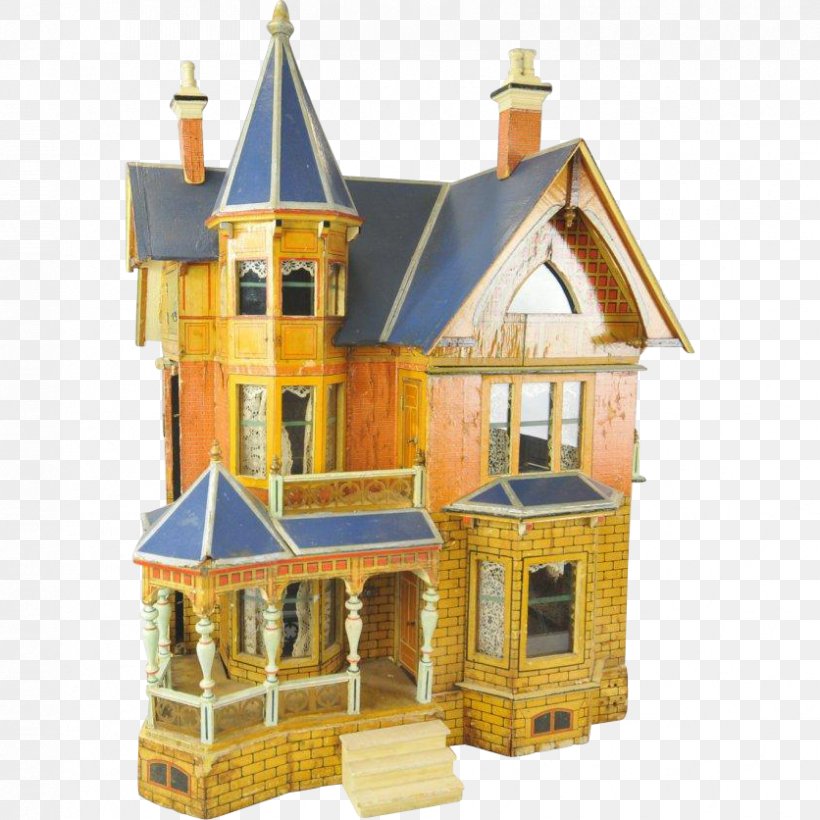 Dollhouse Roof Toy Building, PNG, 836x836px, Dollhouse, Antique, Auction, Blue Roof, Building Download Free