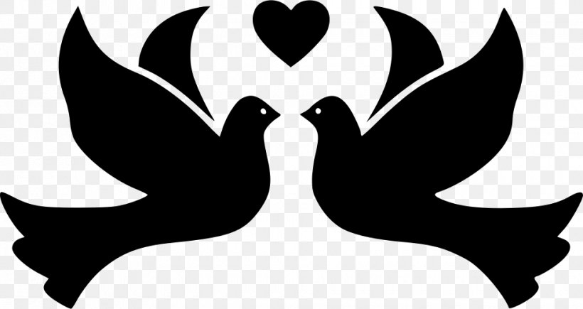 Columbidae Bird Doves As Symbols, PNG, 980x520px, Columbidae, Beak, Bird, Black And White, Doves As Symbols Download Free