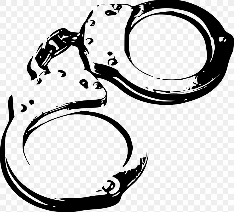 Handcuffs Drawing Royalty-free Clip Art, PNG, 1280x1160px, Handcuffs, Arrest, Artwork, Auto Part, Black And White Download Free