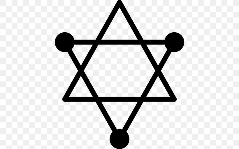 Star Of David Judaism Jewish Symbolism, PNG, 512x512px, Star Of David, Biblical Hebrew, Black And White, David, Gershom Scholem Download Free