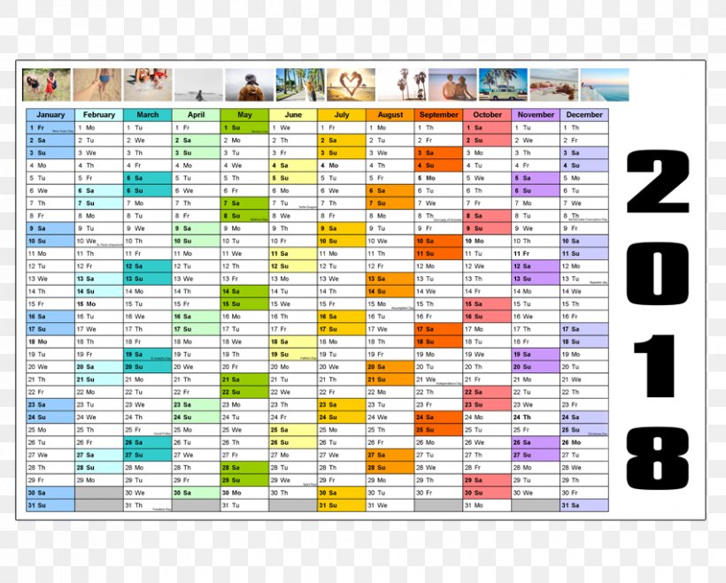 Calendar 0 Template ISO Week Date Microsoft Excel, PNG, 851x684px, 2017, 2018, Calendar, Area, Calendar Date Download Free