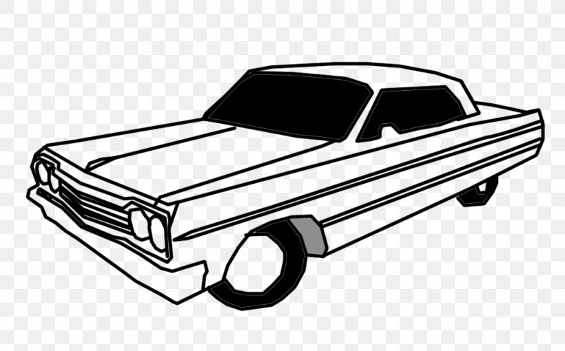 Chevrolet Impala Car Dodge Challenger Truck Bed Part, PNG, 1024x638px, Chevrolet Impala, Automotive Design, Automotive Exterior, Black And White, Car Download Free
