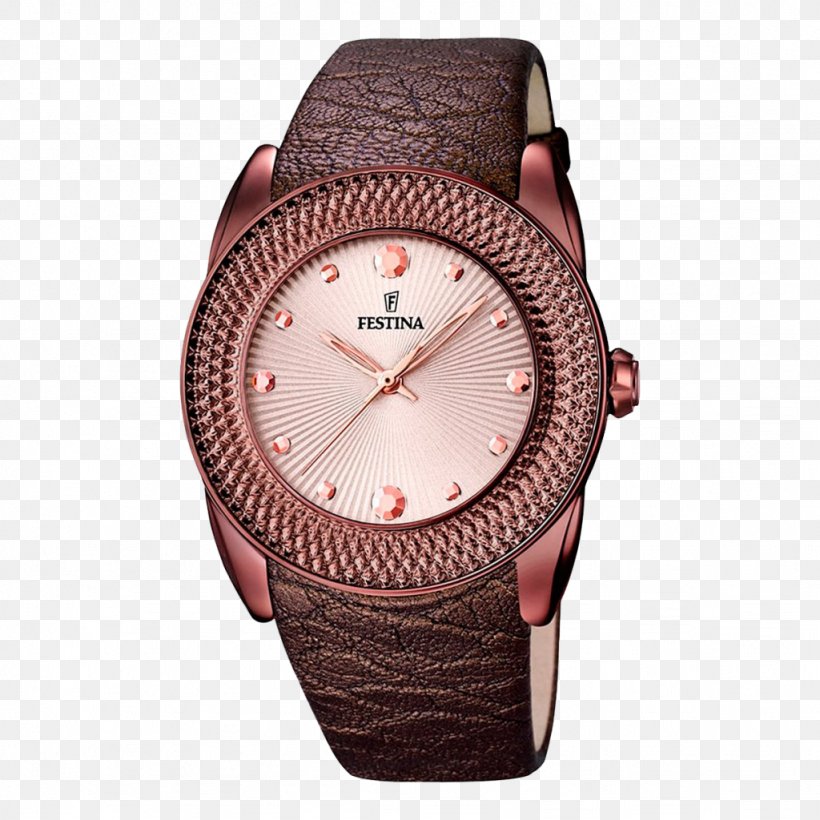 Watch Strap Festina Clock Brand, PNG, 1024x1024px, Watch, Brand, Brown, Clock, Clothing Accessories Download Free
