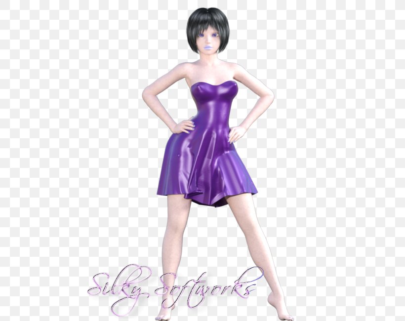 Cocktail Dress Fashion Purple, PNG, 500x650px, Watercolor, Cartoon, Flower, Frame, Heart Download Free