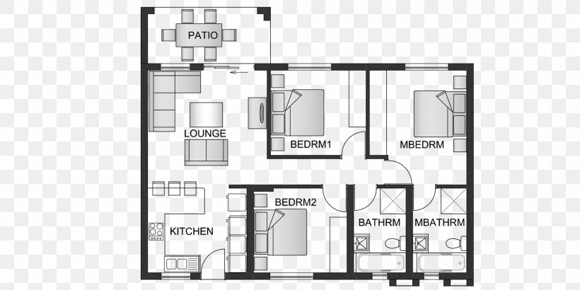 Floor Plan House Square Meter Bed, PNG, 2000x1000px, Floor Plan, Architecture, Area, Bed, Black And White Download Free