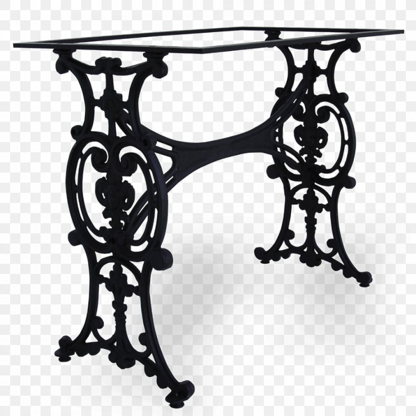 Table Furniture Cast Iron Casting Aluminium, PNG, 1000x1000px, Table, Aluminium, Black And White, Cast Iron, Casting Download Free
