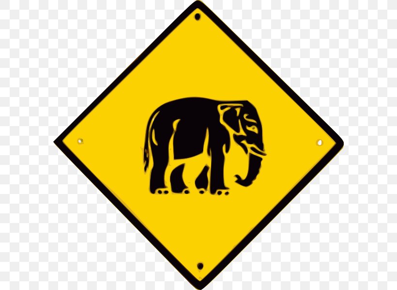 Traffic Sign Great Ocean Road Clip Art Warning Sign, PNG, 600x598px, Traffic Sign, Area, Carnivoran, Driving, Elephants And Mammoths Download Free