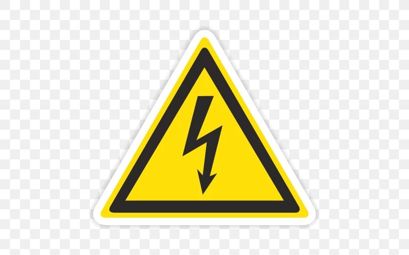 Hazard Symbol Safety Sign Electricity, PNG, 512x512px, Hazard Symbol, Area, Brand, Electrical Safety, Electrical Wires Cable Download Free