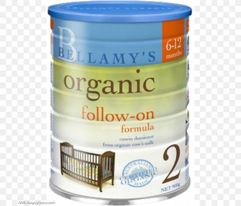 Organic Food Milk Baby Formula Bellamy's Organic Organic Infant Formula, PNG, 700x700px, Organic Food, A2 Milk, Baby Formula, Casein, Flavor Download Free