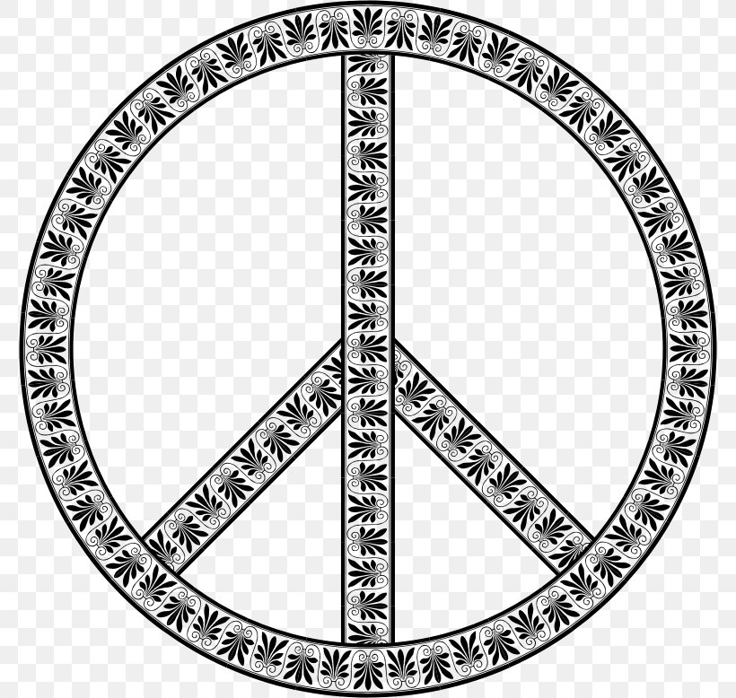 Peace Symbols Vector Graphics Illustration, PNG, 778x778px, Peace Symbols, Antiwar Movement, Area, Black And White, Body Jewelry Download Free