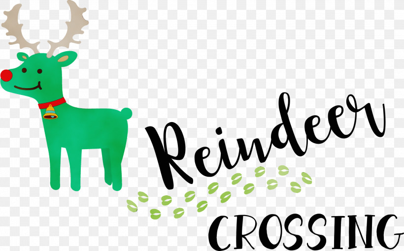 Reindeer, PNG, 3000x1869px, Reindeer Crossing, Animal Figurine, Behavior, Deer, Logo Download Free