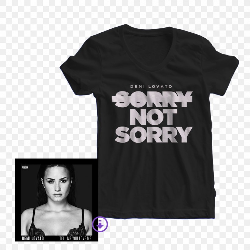 Demi Lovato Tell Me You Love Me World Tour The Neon Lights Tour T-shirt, PNG, 1000x1000px, Demi Lovato, Album, Black, Brand, Concert Tshirt Download Free