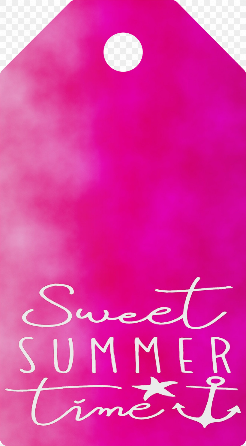Pink M Font Meter, PNG, 1655x3000px, Summer Tag, Meter, Paint, Pink M, Watercolor Download Free