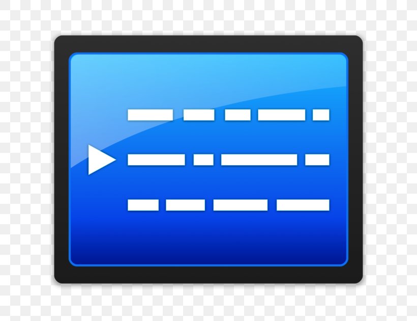 Teleprompter MacOS Computer Software Television, PNG, 630x630px, Teleprompter, App Store, Area, Blue, Brand Download Free