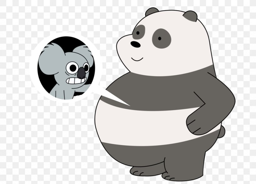 Giant Panda Bear Koala Nom Nom; Panda's Date Part 1 YouTube, PNG, 1024x737px, Giant Panda, Bear, Black And White, Carnivoran, Cartoon Download Free