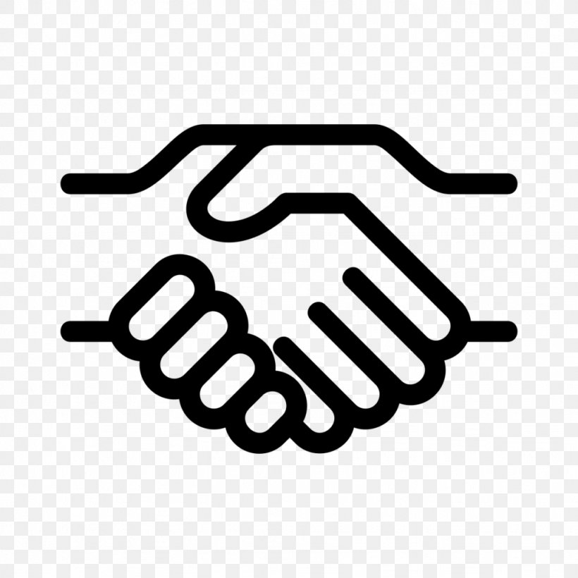 Handshake, PNG, 1024x1024px, Handshake, Area, Black, Black And White, Brand Download Free