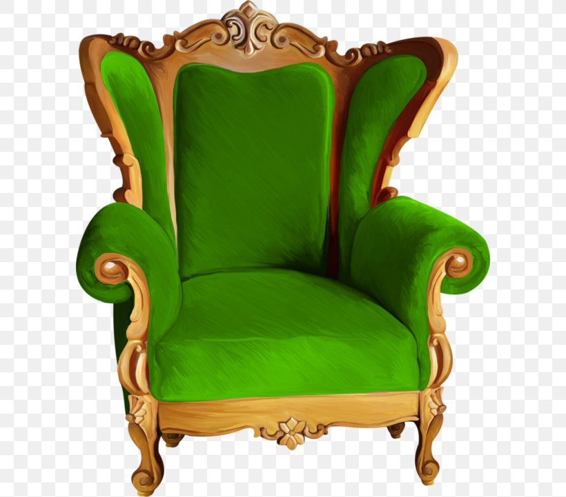 Wing Chair Green Furniture Throne, PNG, 600x721px, Chair, Animation, Color, Couch, Furniture Download Free