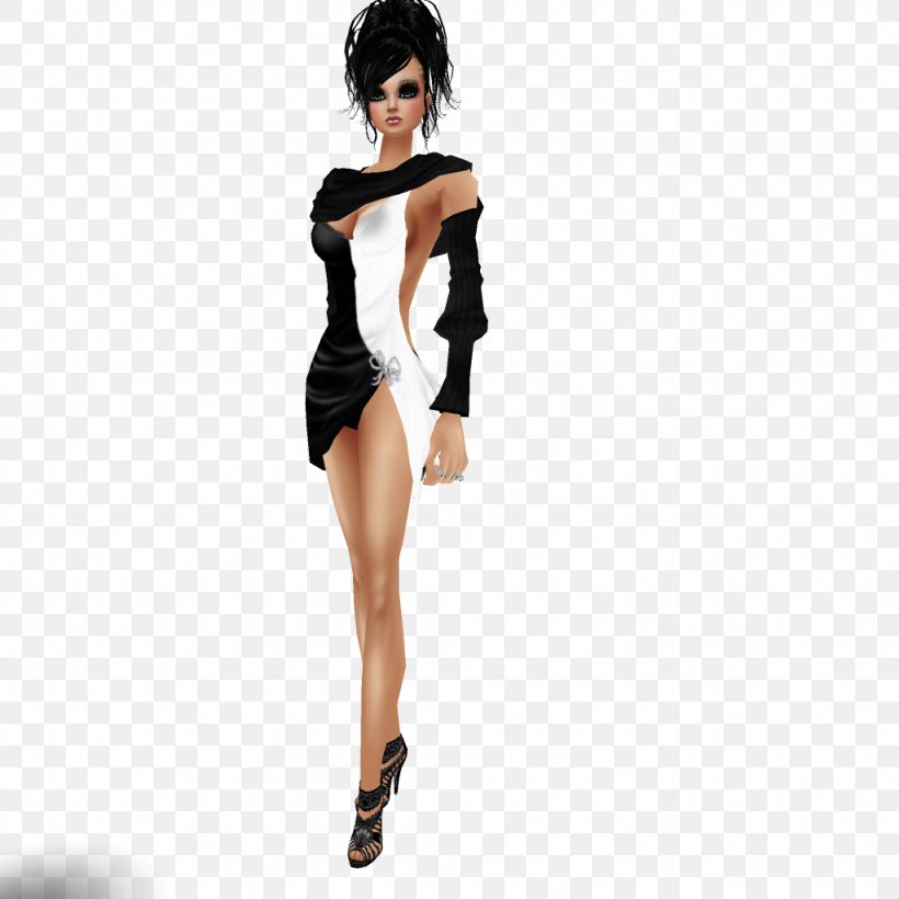 Cocktail Dress Little Black Dress Shoulder, PNG, 1024x1024px, Watercolor, Cartoon, Flower, Frame, Heart Download Free