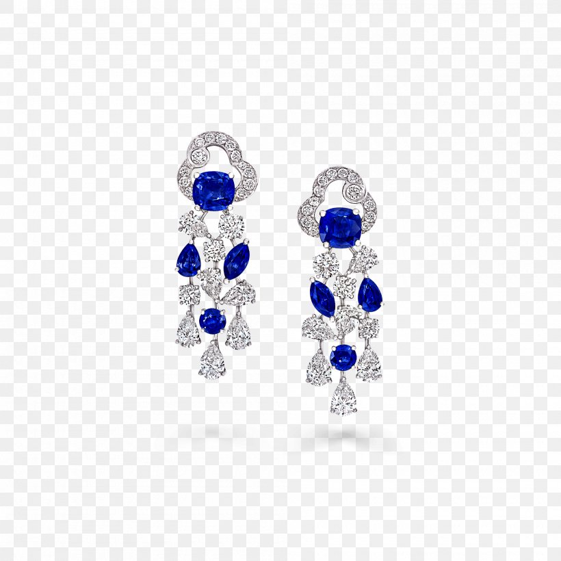 Earring Jewellery Sapphire Gemstone Graff Diamonds, PNG, 2000x2000px, Earring, Blue, Body Jewellery, Body Jewelry, Clothing Accessories Download Free