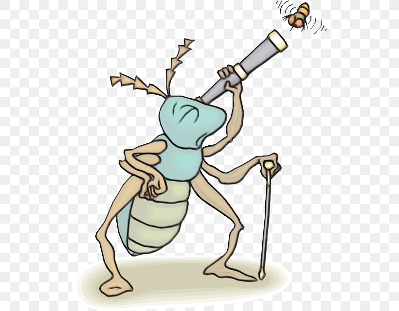 Insect Telescope Contract Cartoon Blog, PNG, 523x640px, Watercolor, Arm, Blog, Cartoon, Contract Download Free