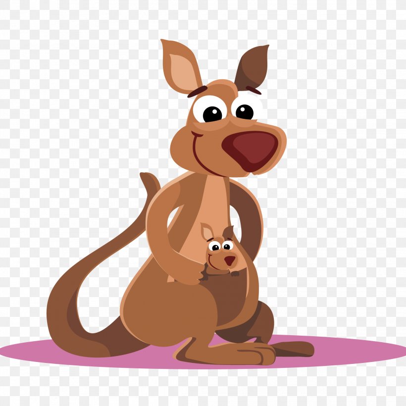 Kangaroo Cuteness Clip Art, PNG, 2083x2083px, Kangaroo, Carnivoran, Cartoon, Cuteness, Dog Like Mammal Download Free