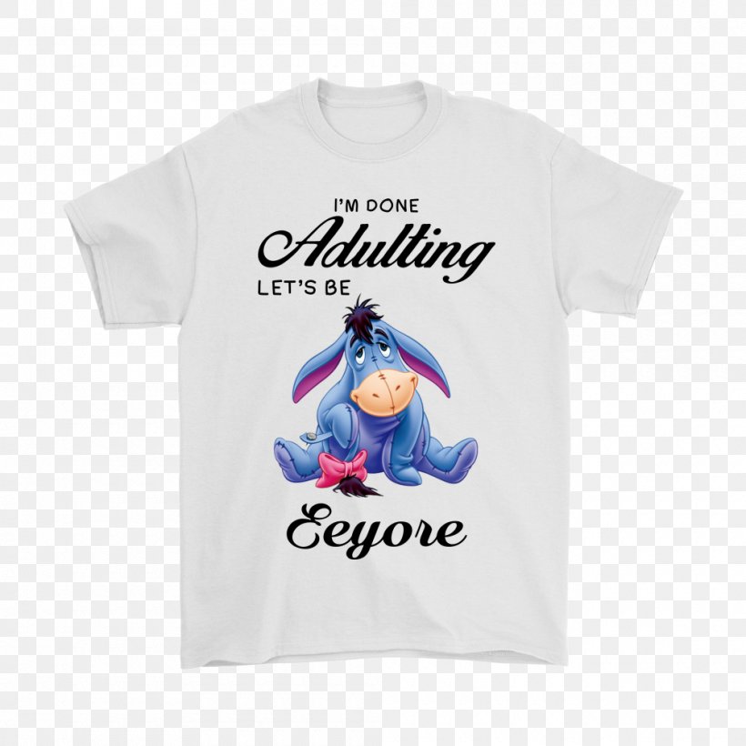T-shirt Hoodie Eeyore Sleeve, PNG, 1000x1000px, Tshirt, Blue, Brand, Clothing, Despicable Me Download Free