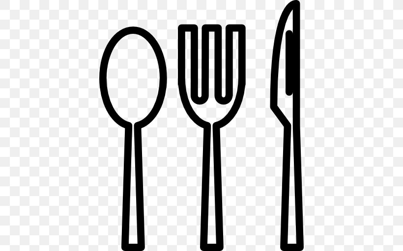 Knife Spoon Fork Cutlery, PNG, 512x512px, Knife, Black And White, Brand, Cutlery, Eating Download Free