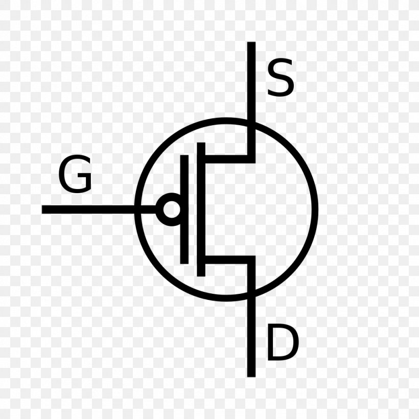 Bipolar Junction Transistor JFET MOSFET Electronic Symbol, PNG, 1024x1024px, Transistor, Area, Bipolar Junction Transistor, Black And White, Brand Download Free