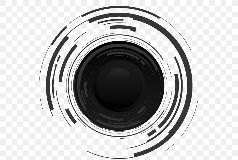 Camera Lens Royalty-free Stock Photography Clip Art, PNG, 550x553px, Camera Lens, Aperture, Black And White, Brand, Camera Download Free
