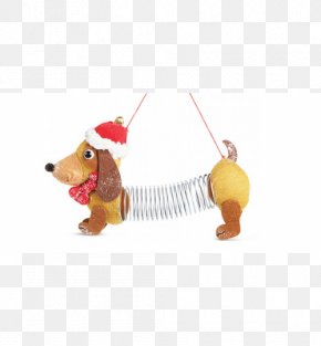 Slinky Dog - Dachshund Slinky Dog Sheriff Woody Christmas Ornament PNG