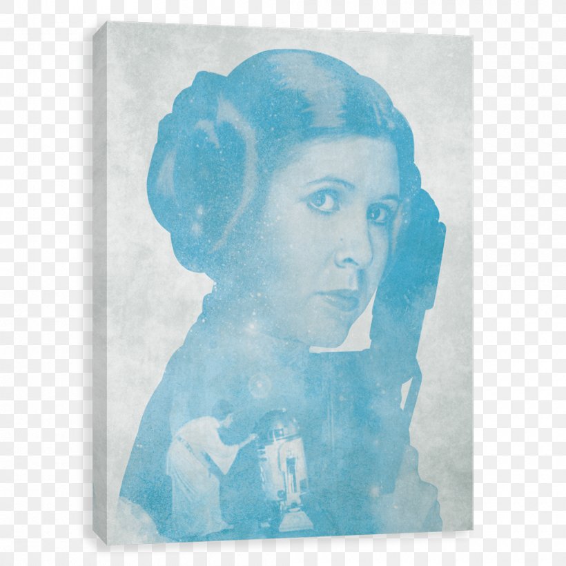 Star Wars Leia Organa Jyn Erso Art Poster, PNG, 1000x1000px, Star Wars, Art, Blue, Canvas, Head Download Free