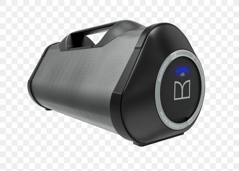 Wireless Speaker Boombox Monster SuperStar Blaster Bluetooth Loudspeaker, PNG, 2500x1790px, Wireless Speaker, Audio, Bluetooth, Boombox, Electronic Device Download Free