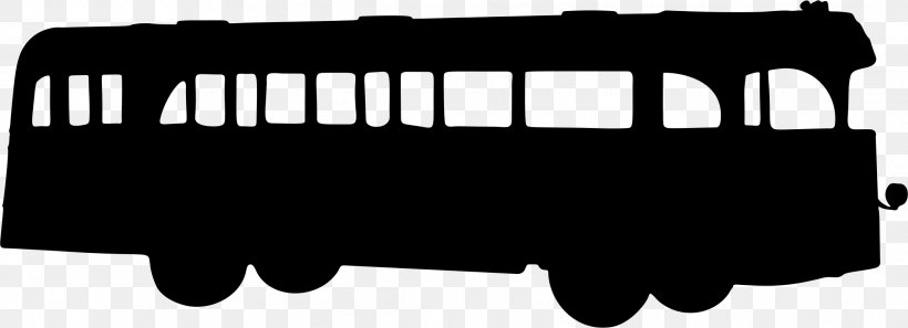 Bus Silhouette Clip Art, PNG, 2284x830px, Bus, Black, Black And White, Bus Stop, Doubledecker Bus Download Free